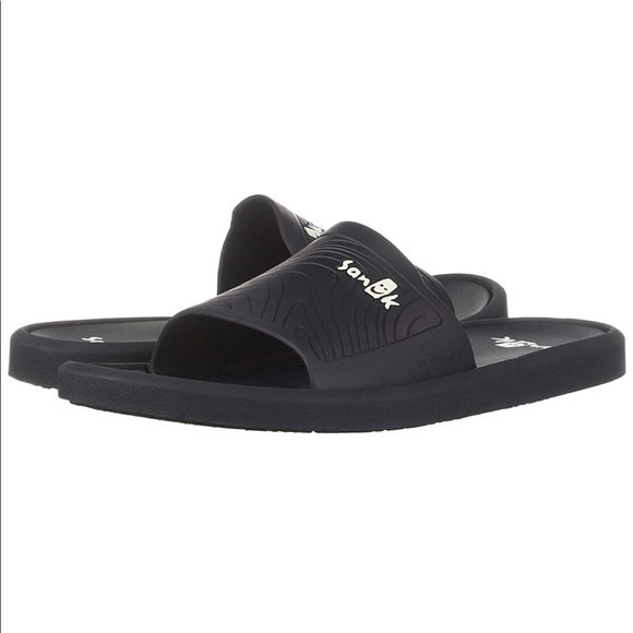 Sanuk Other - Sanuk Men’s Beachwalker Slides in Navy